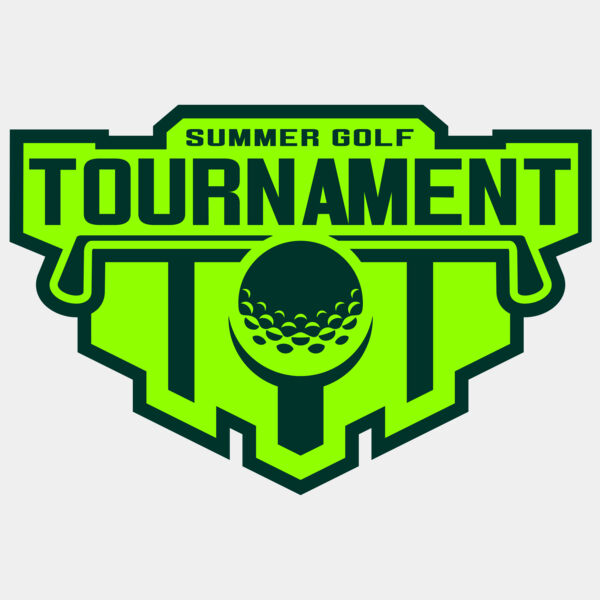 Tournament Summer golf logo template Miniaturansicht