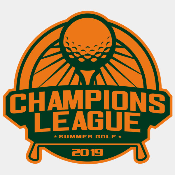 Champions League Summer Golf logo template Miniaturansicht