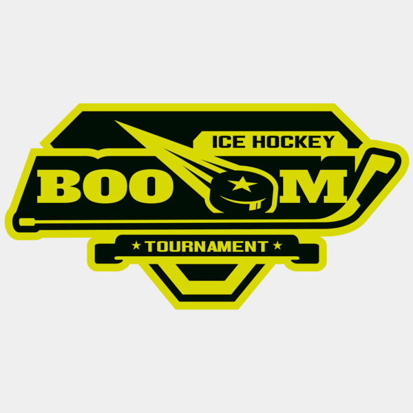 Boom Ice Hockey Tournament logo template Miniaturansicht
