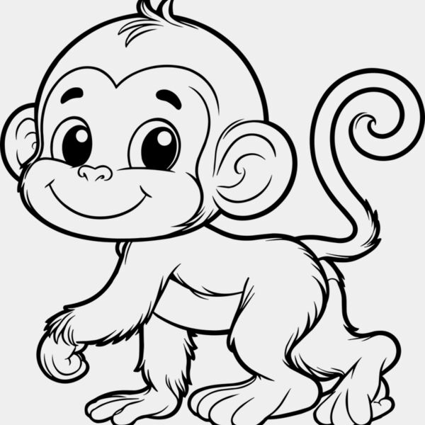 Monkey   Clipart 1 Miniaturansicht