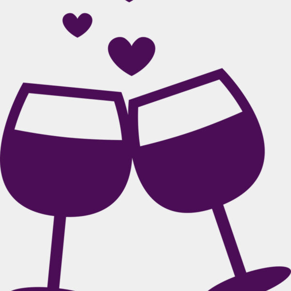 Valentines Wine Glass Miniaturansicht