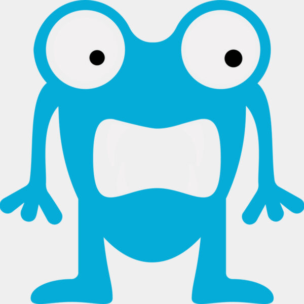 Cute Blue Monster Miniaturansicht